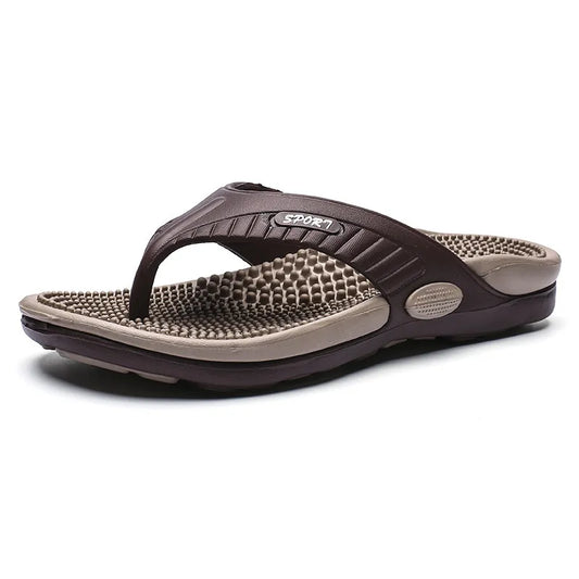 Men’s Textured Footbed Flip-Flops