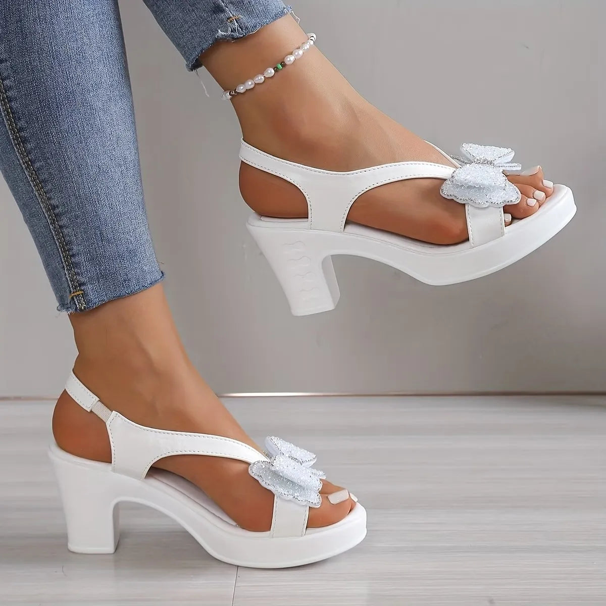 Women’s Bow Platform Comfort Sandals