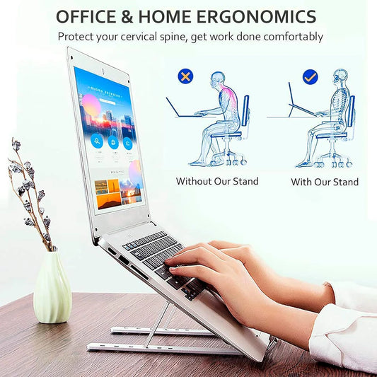 Foldable Aluminium Adjustable Laptop Stand
