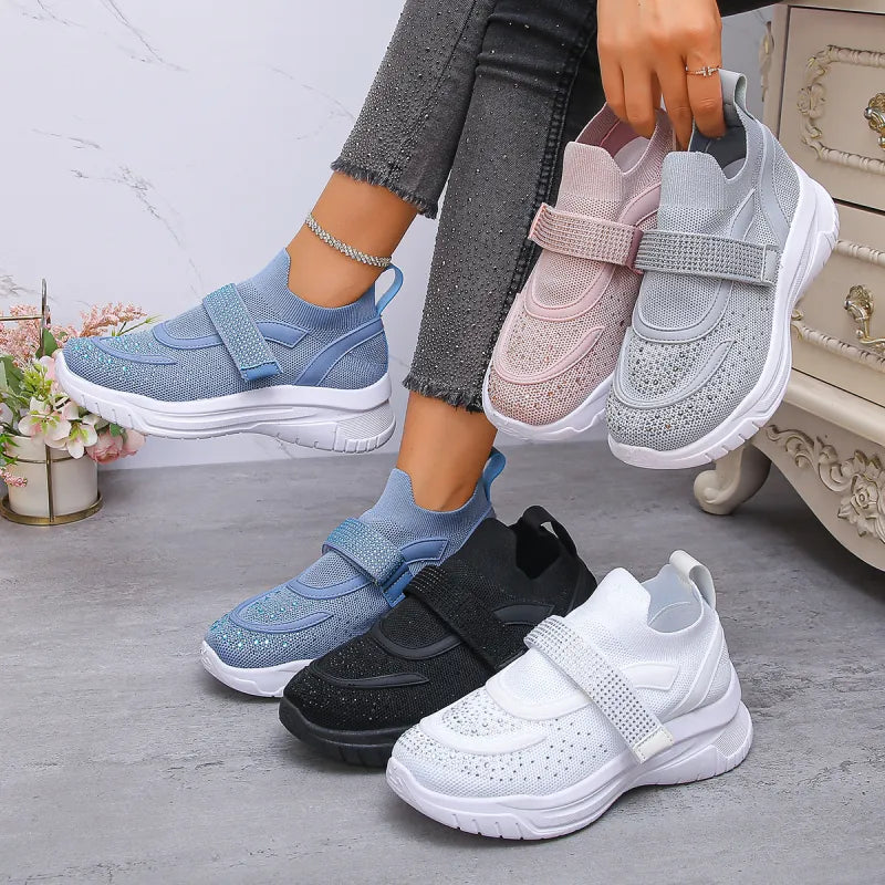 Women's Mesh Strap Platform Trainers