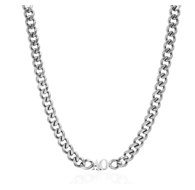 Personalised Two Initial Cuban Chain Necklace