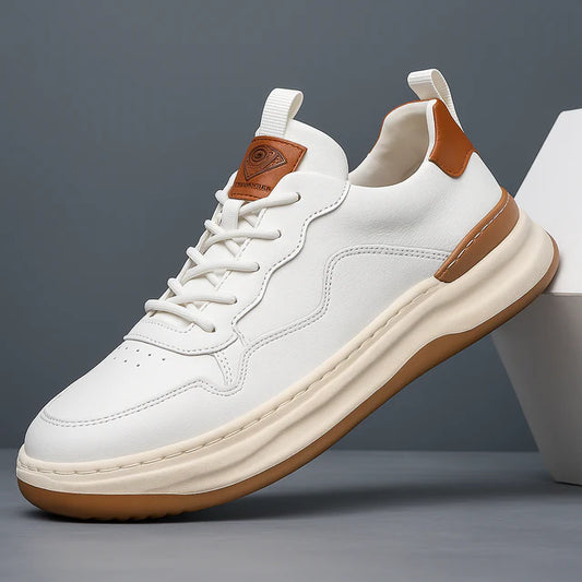 Men's Leather-Look Trainers