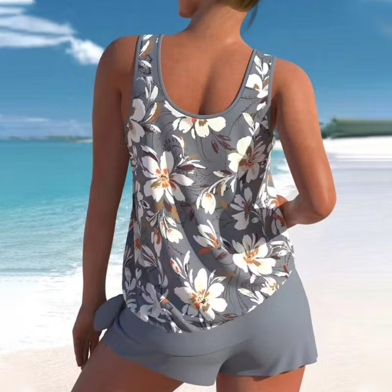 Women’s Printed Two-Piece Tankini Swimsuit