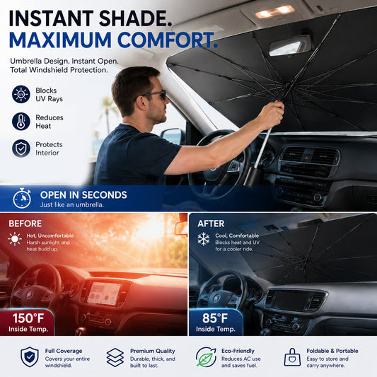 Car Windshield Sun Shade Umbrella