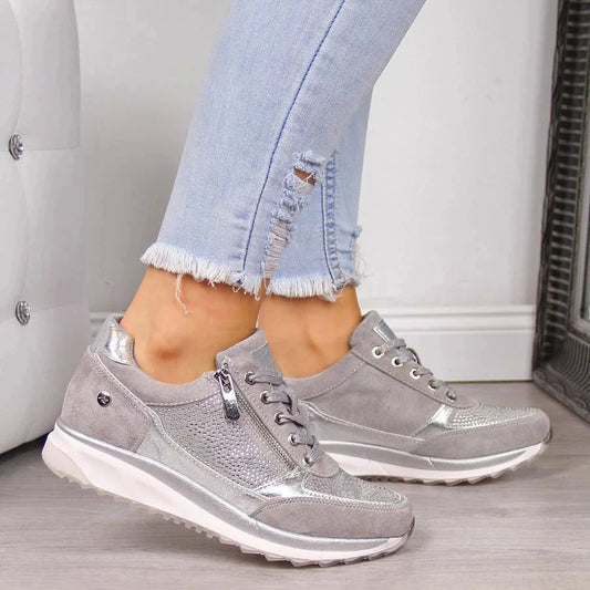 Women’s Zip-Up Supportive Comfort Trainers