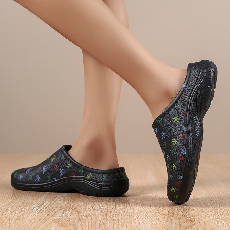 Men's Coconut Tree Print Casual Slides