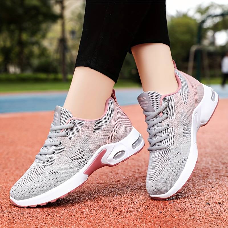 Women’s Colourblock Air-Cushion Lace-Up Trainers