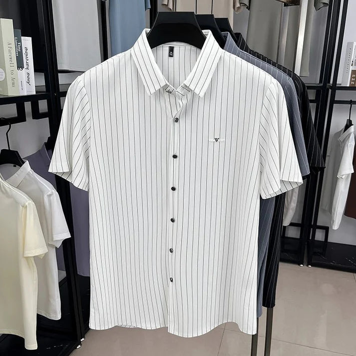 Women's Fine Stripe Short Sleeve Shirt
