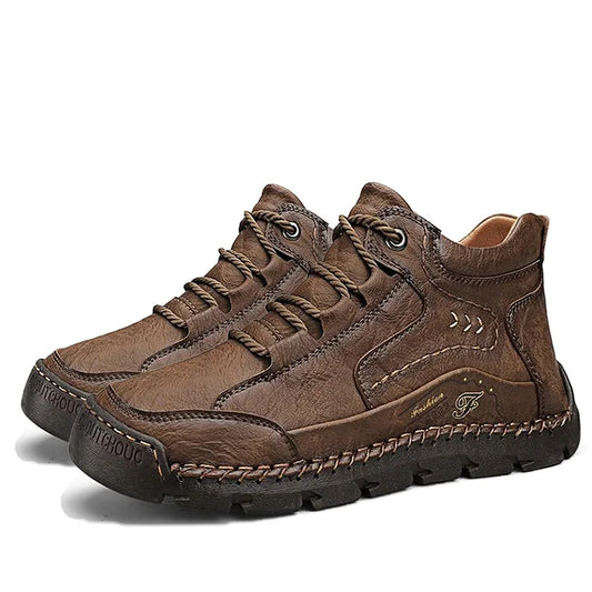Handcrafted Men's Leather-Look Shoes – Comfortable Everyday Wear
