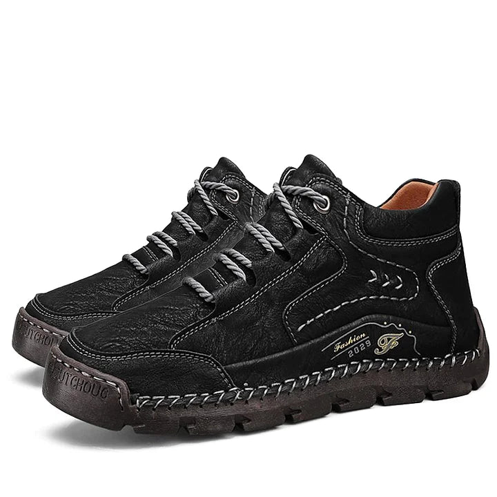 Handcrafted Men's Leather-Look Shoes – Comfortable Everyday Wear