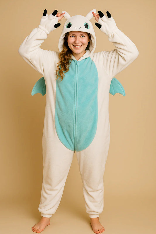Women’s Plush Dragon Hooded Onesie