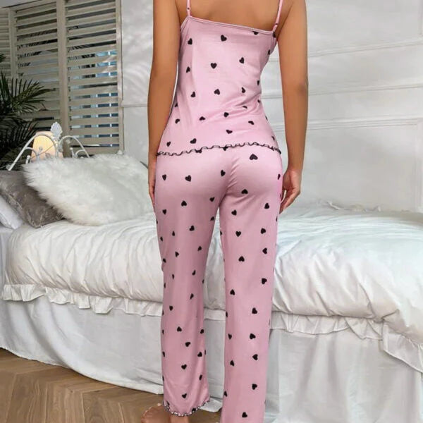Women’s Lace-Detail Lightweight Pyjama Set