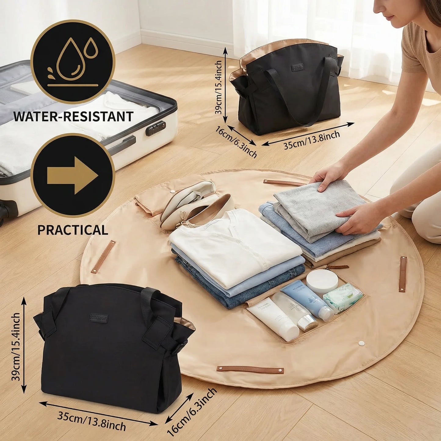 Foldable Multi-Use Storage Organiser Bag – Water-Resistant & Spacious