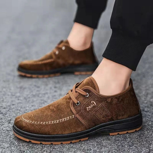 Men’s Suede Comfort Lace-Up Casual Shoes