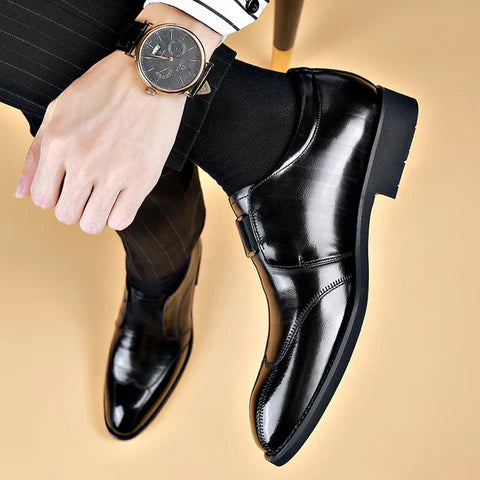 New Men's Leather-Look Sports Shoes