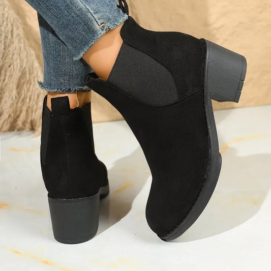 Women’s Chelsea Block-Heel Ankle Boots