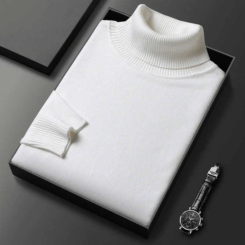 Men’s Solid Colour Premium Turtleneck Jumper