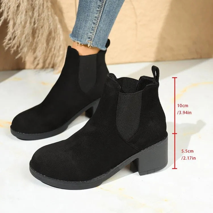 Women’s Chelsea Block-Heel Ankle Boots