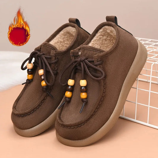 Women’s Cosy Fleece-Lined Slip-On Winter Shoes