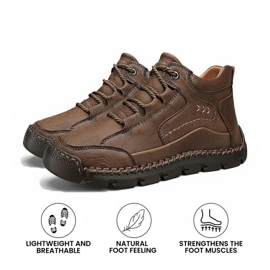 Men’s Insulated Winter Leather-Look Boots