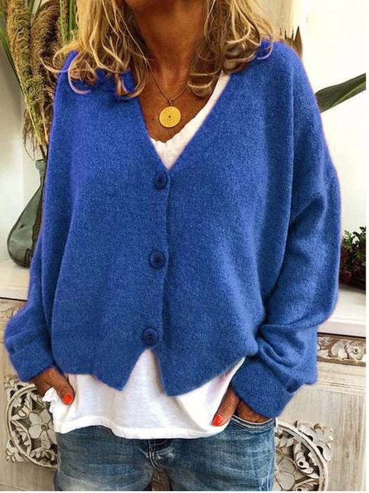 Women’s Soft Knit Open-Front Relaxed-Fit Cardigan