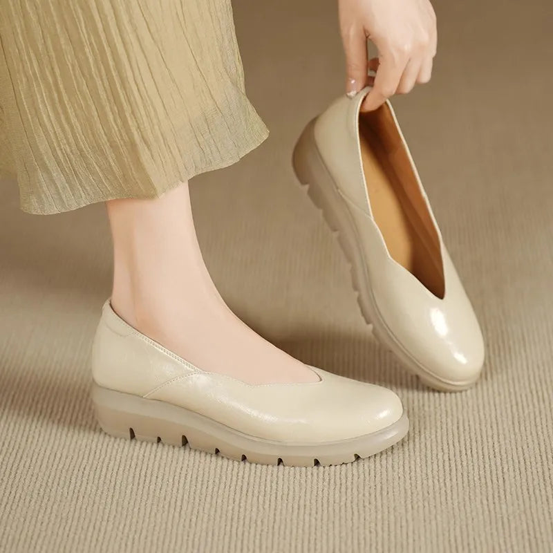 Women's Comfortable Leather-Look Shoes