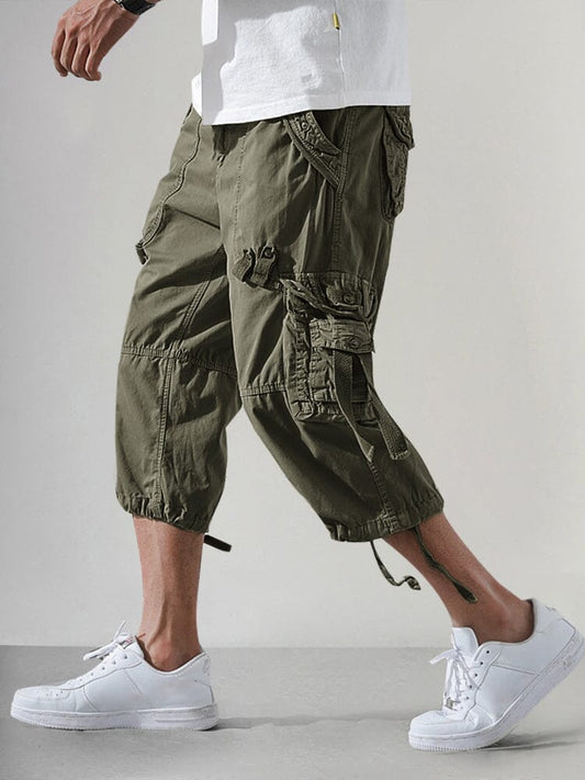 Men’s Cotton Cargo Knee-Length Shorts