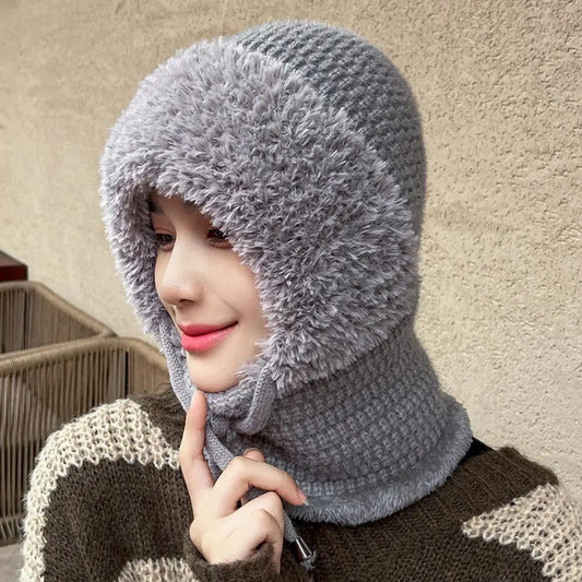 Women’s Fleece-Lined Thermal Knit 3-in-1 Hood