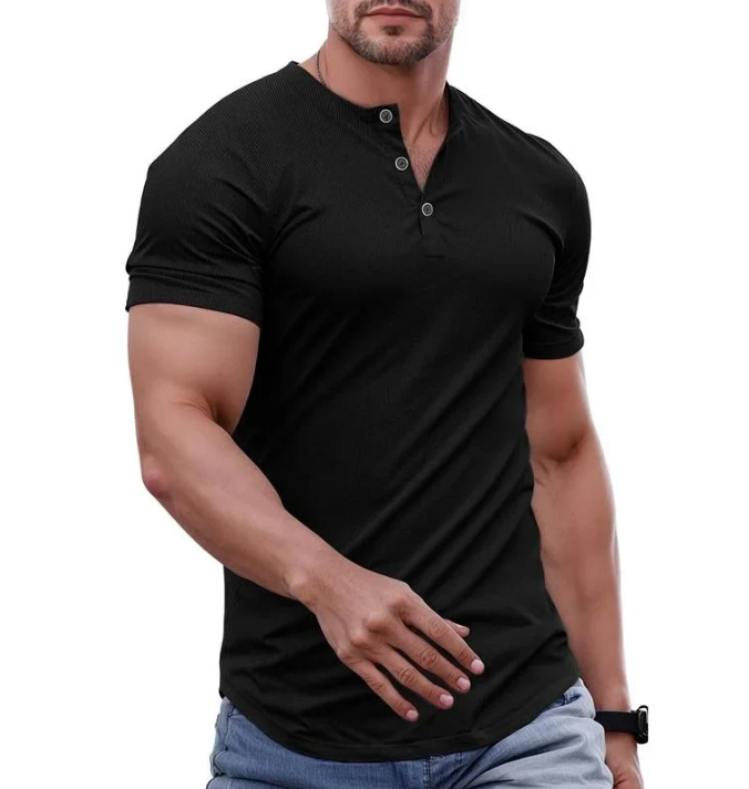 Men’s Alderin Tailored Henley T-Shirt