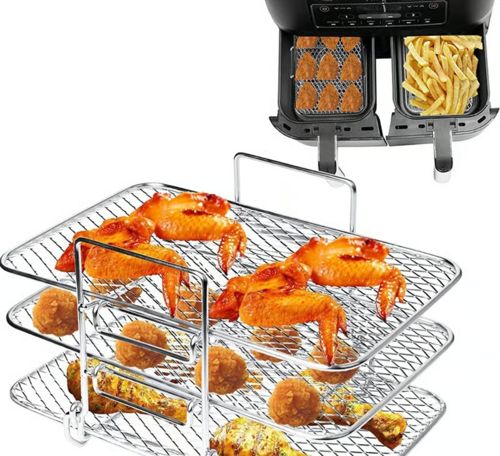 3-Tier Stainless Steel Air Fryer Rack Grill