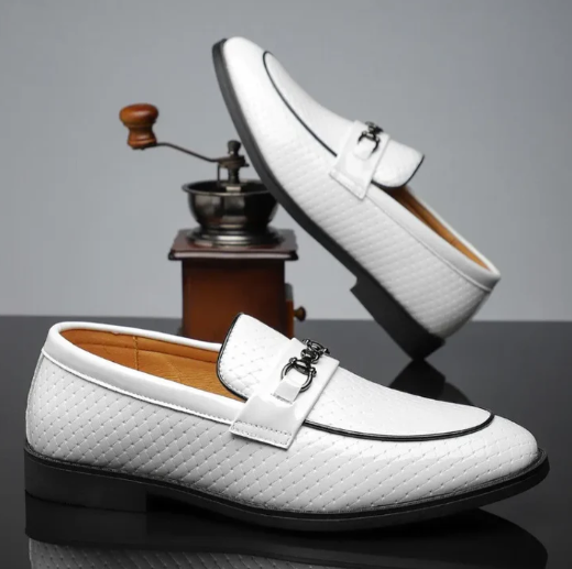 Men’s Leather-Look Classic Slip-On Loafers