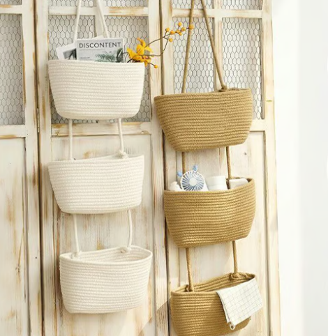 3-Tier Hanging Door Storage Organiser Basket