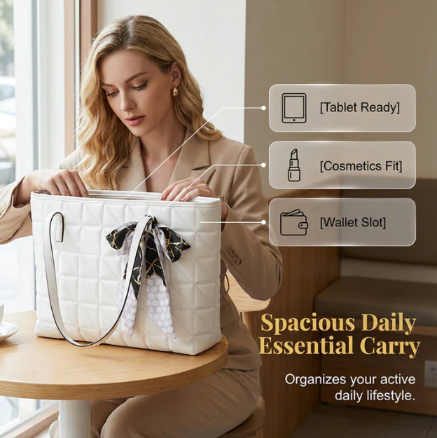 Four-Piece Quilted-Style Bag Set