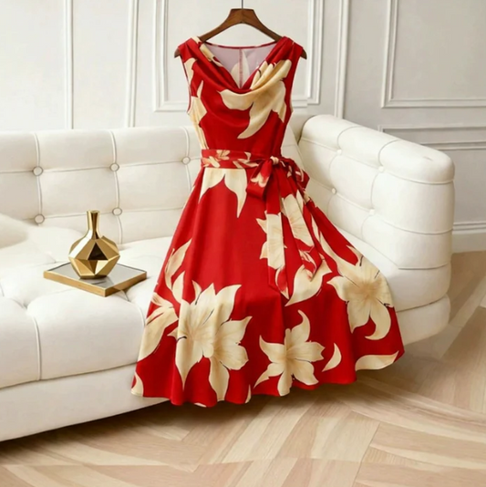 Women's Sleeveless Floral Dress