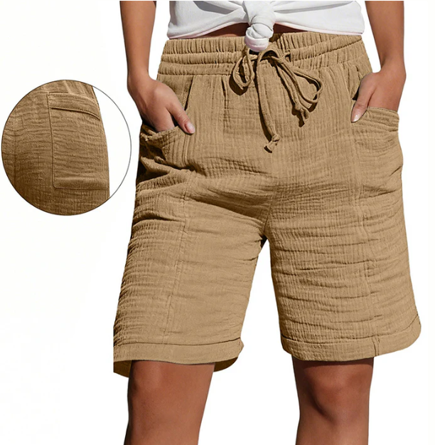 Women's Textured Bermuda Shorts