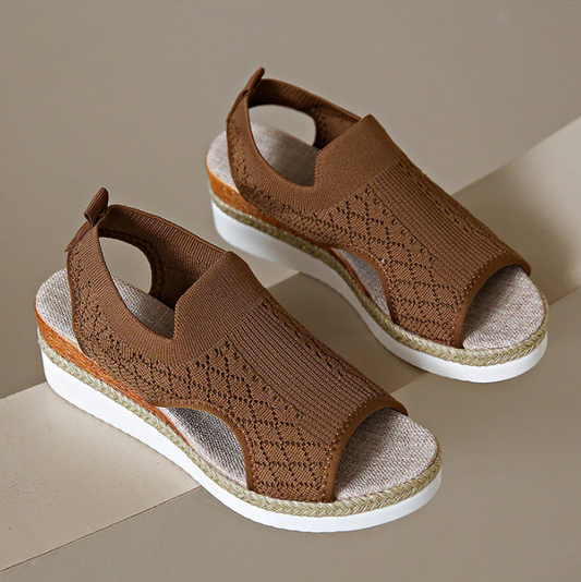 Women's Casual Platform Knit Sandals
