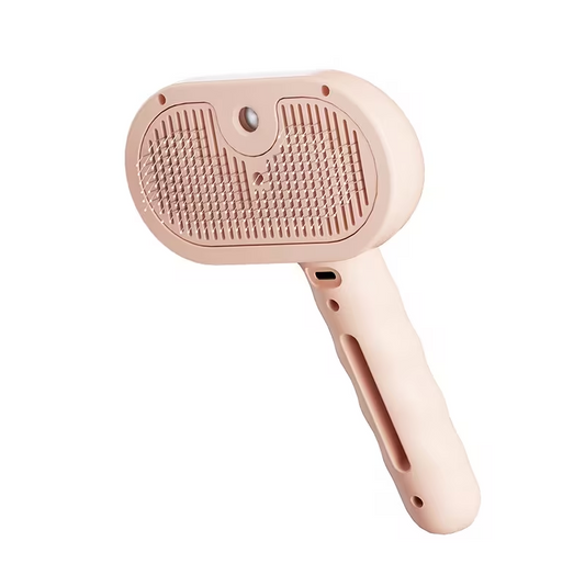 Pet Steam Grooming Brush with Built In Spray Tank