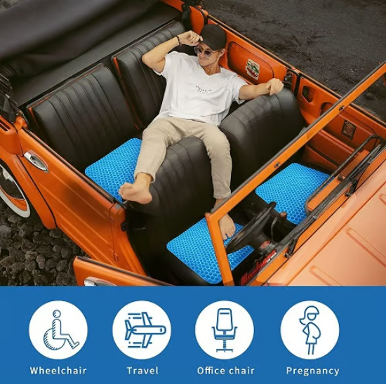 Gel Honeycomb Pressure Relief Seat Cushion