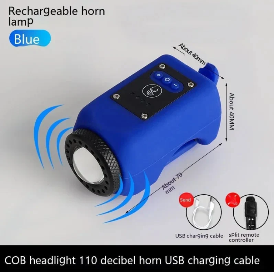 Multi-Function Bike Light with Horn and Remote Control