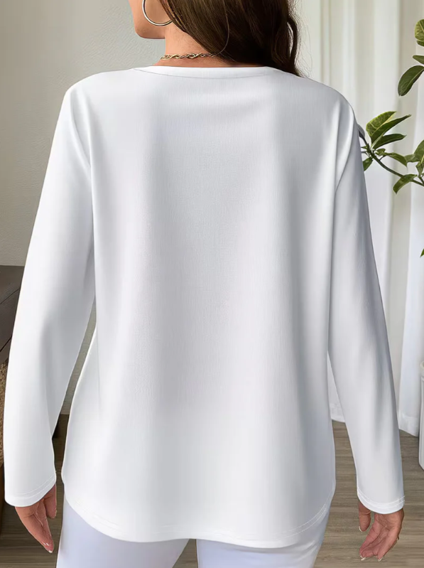 Women’s Crisscross V-Neck Long Sleeve Wrap Top