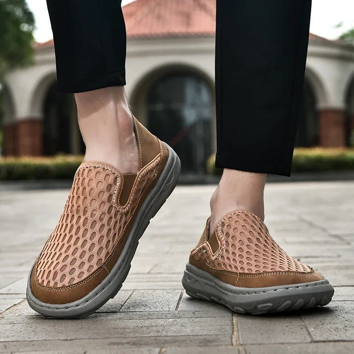 Men's Air Mesh Slip On Trainers
