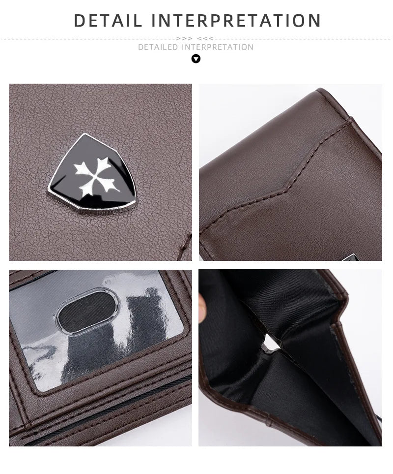 Men’s Minimalist RFID-Blocking Multi-Card Slim Wallet