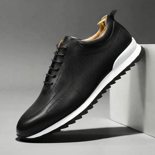 Men’s Italian-Leather Everyday Comfort Trainers