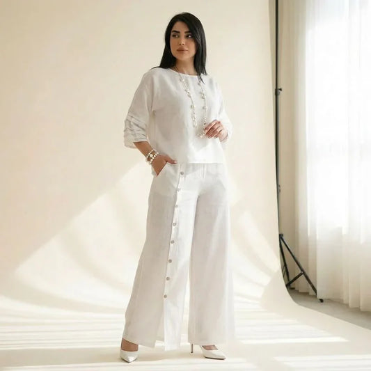 Women’s PureLoom Relaxed Cotton Linen Co-Ord Set