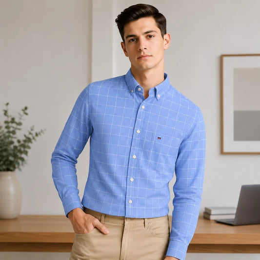 Men’s Checked Cotton Shirt