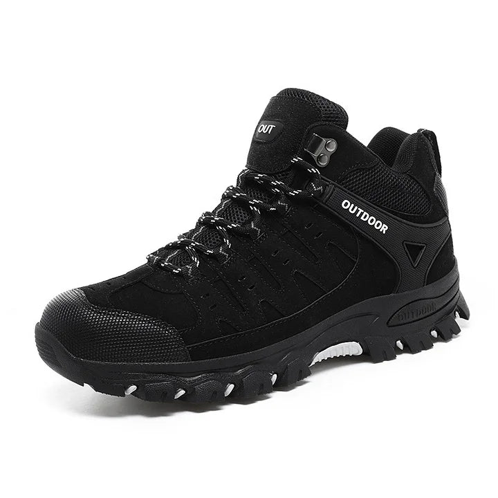 Waterproof Non-slip Hiking Shoes Arch Support Wide Toe Work Shoes