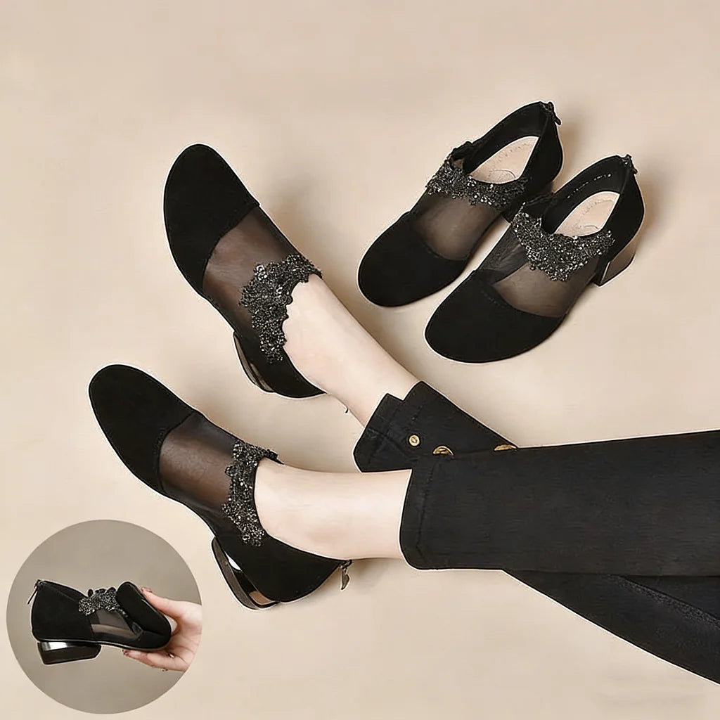 Women’s Breathable Mesh Platform Wedge Shoes