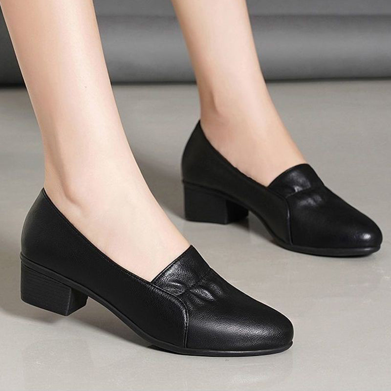 Women's Trendy Non-Slip Soft Sole Short Heeled Shoes