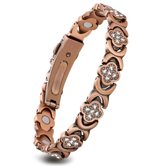 Clover & Infinity Magnetic Link Bracelet