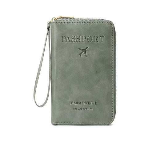 Multi Compartment Travel Passport Wallet